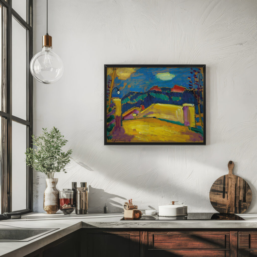 Landschaft mit Brucke circa 1909 Alexej von Jawlensky 6 mockup