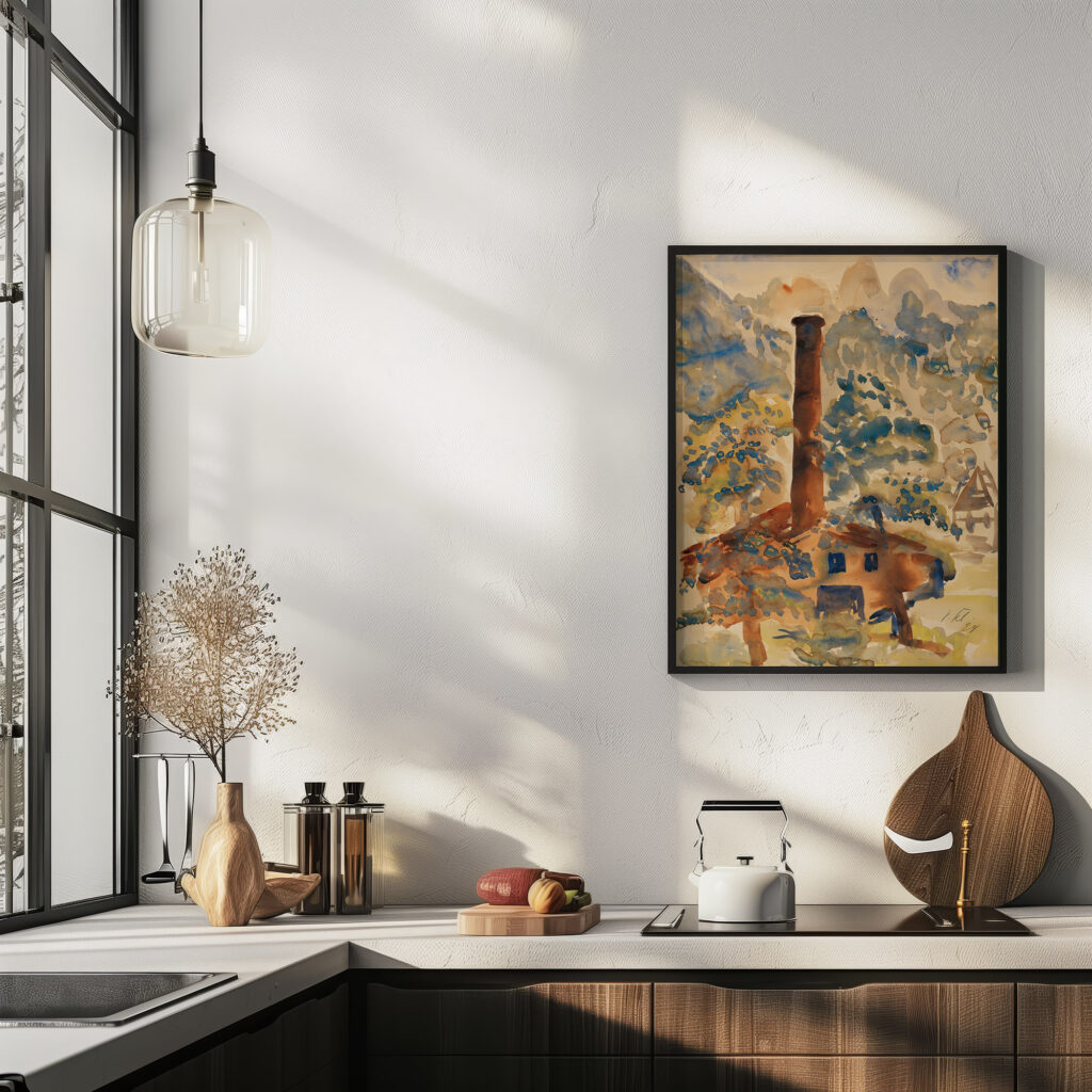 Landschaft mit Fabrik 1928 Paul Kleinschmidt 6 mockup