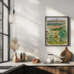 Landschaft mit Ruckenfigur zwischen Buschen 1935 Oskar Schlemmer 6 mockup