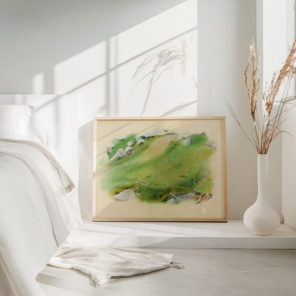 Landschaftsstudie Amden Otto Meyer Amden 4 mockup