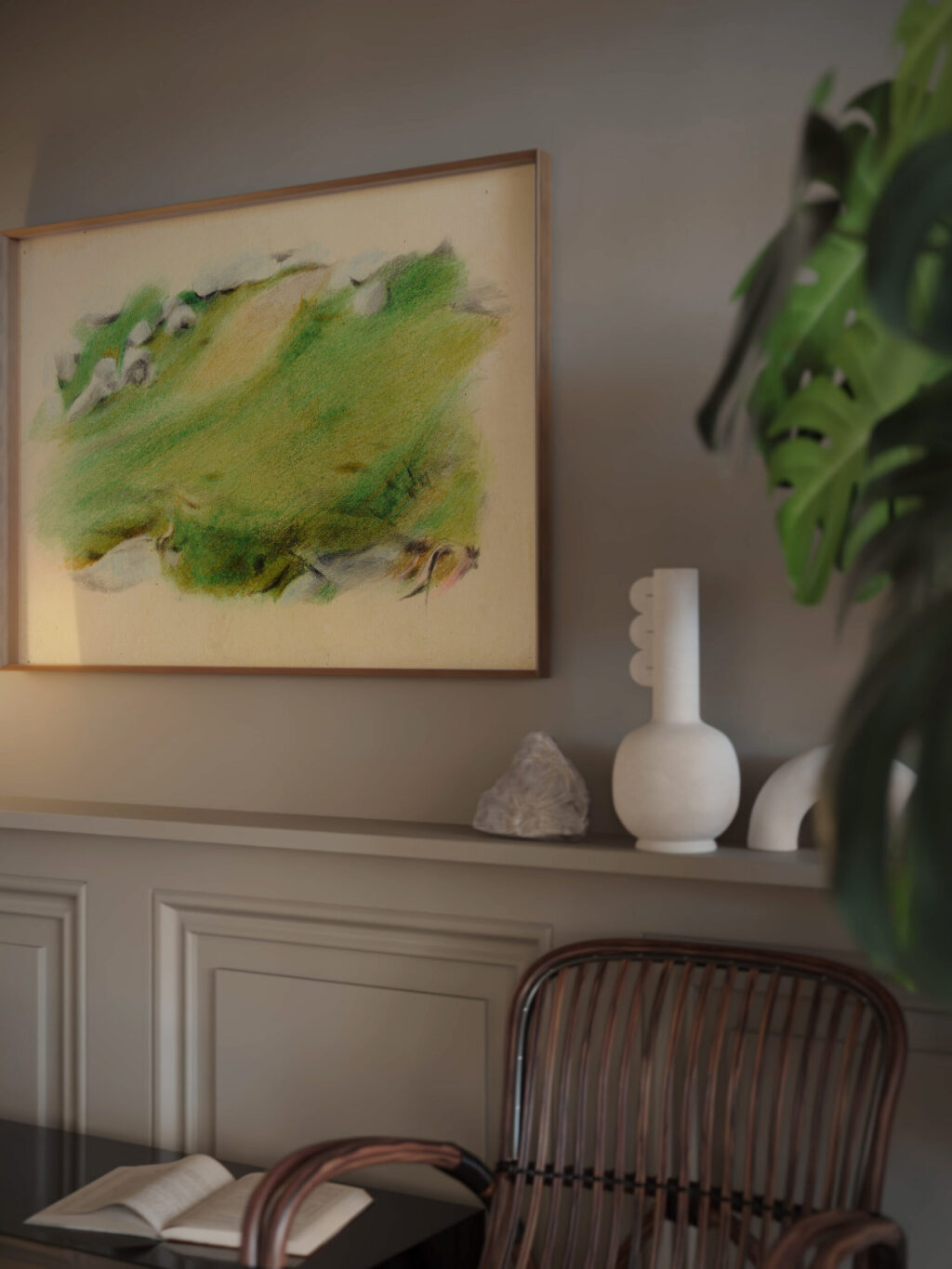 Landschaftsstudie Amden Otto Meyer Amden video mockup