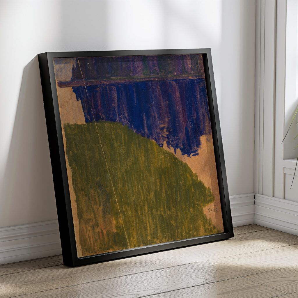 Landschaftsstudie Hirschbergen – Bohmerwald 1908 Egon Schiele 4 mockup