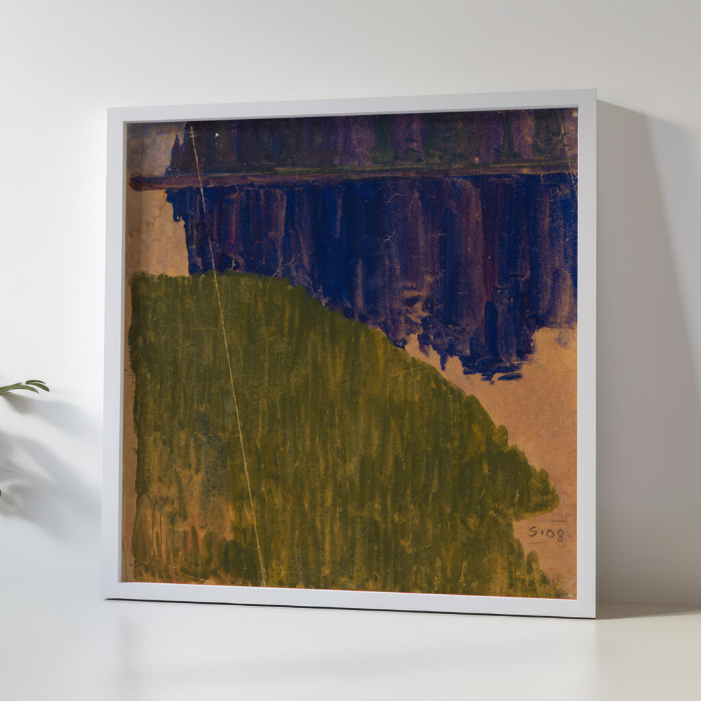 Landschaftsstudie Hirschbergen – Bohmerwald 1908 Egon Schiele 5 mockup