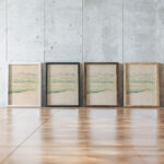 Landschap 1876 Ferdinand Hart Nibbrig framed posters mockup