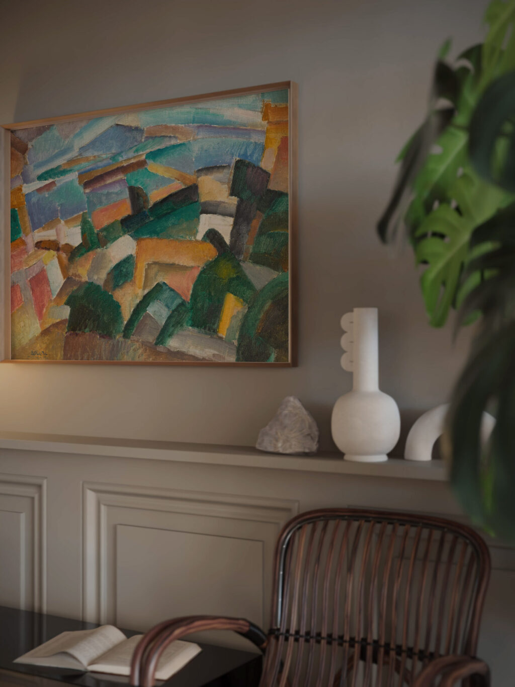 Landschap Landscape 1914 Leo Gestel video mockup