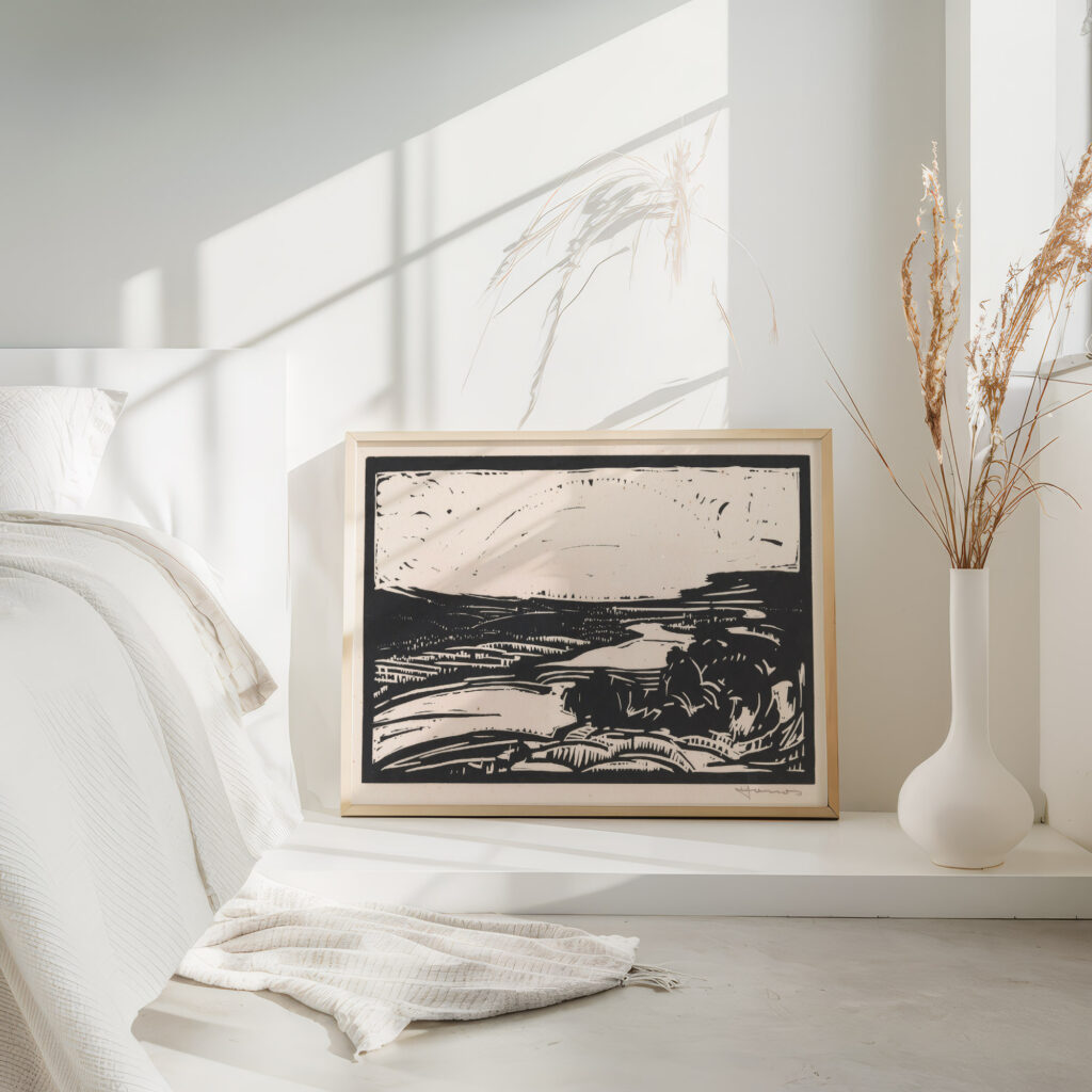 Landschap met meanderende rivier 1888 Henri Jonas 4 mockup