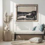 Landschap met meanderende rivier 1888 Henri Jonas 5 mockup