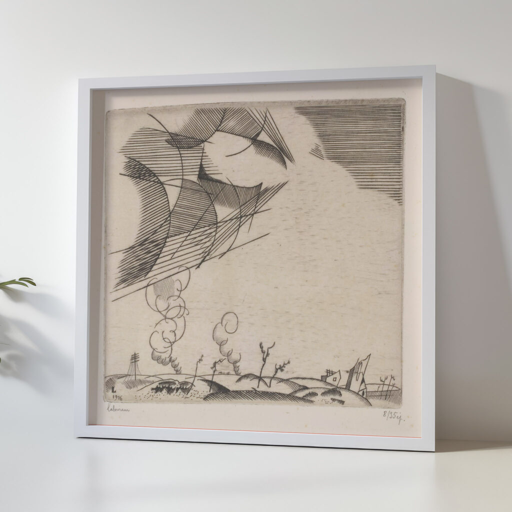 Landschap met rookpluimen 1916 Jean Emile Laboureur 5 mockup