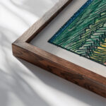 Lange around 1921 Karl Wiener close up dark wood mockup