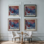 Langmatte bei Monduntergang 1919 Ernst Ludwig Kirchner 1 framed posters mockup