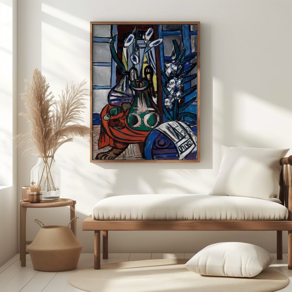 Large Still Life Interior Blue 1949 Max Beckmann 5 mockup