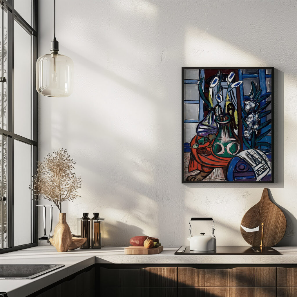 Large Still Life Interior Blue 1949 Max Beckmann 6 mockup