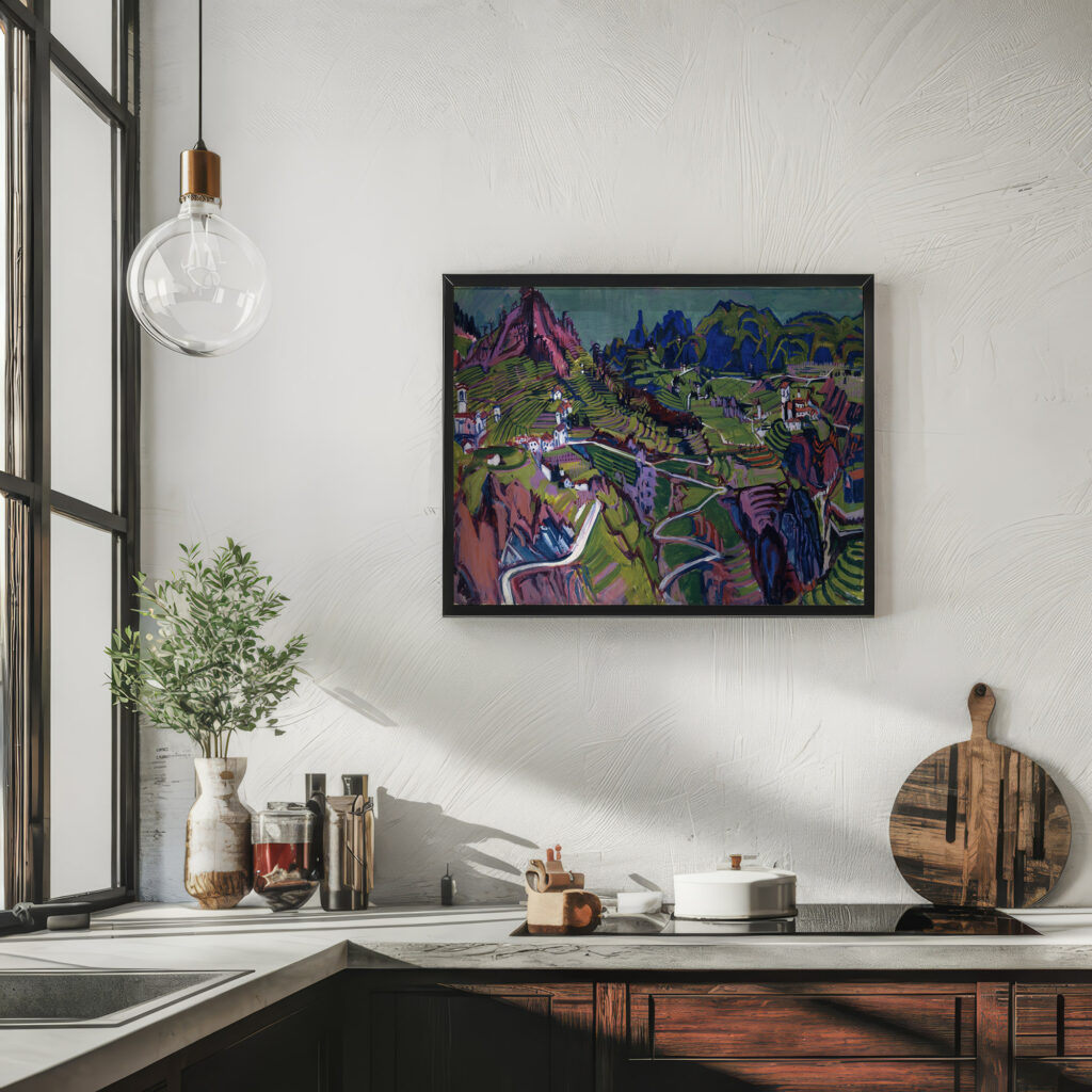 Large Ticino Landscape 1925 Albert Muller 6 mockup