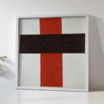 Large cross in black over red on white 1920 Kazimir Malevich 5 mockup