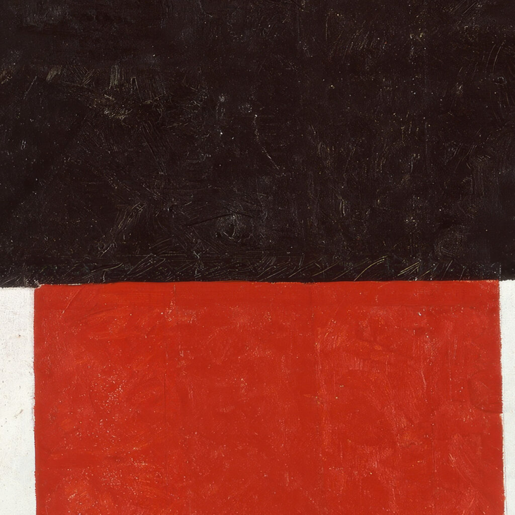 Large cross in black over red on white 1920 Kazimir Malevich 8 mockup