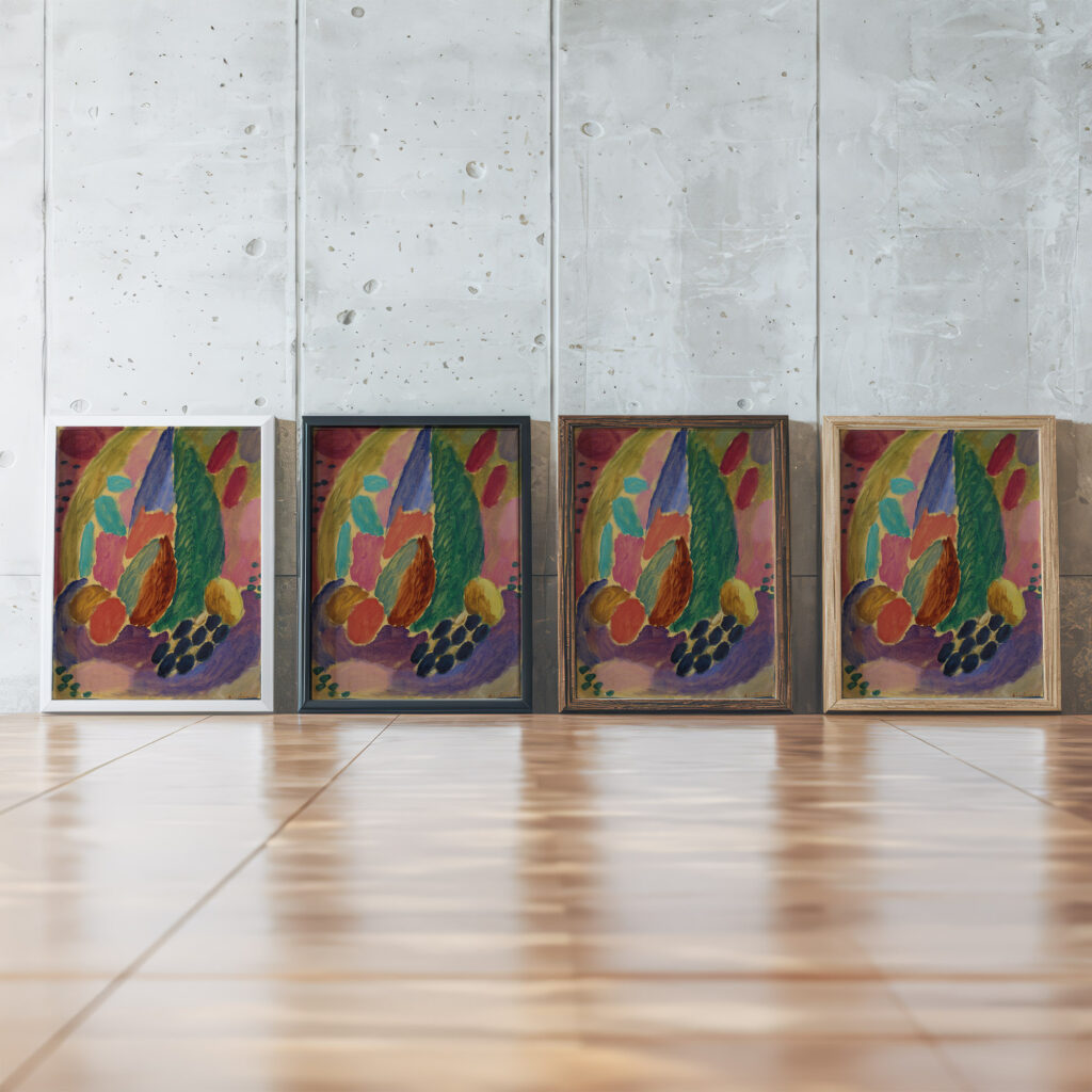 Large variation 1915 Alexej von Jawlensky framed posters mockup
