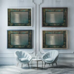 Largo Sonnenuntergang 1898 Ludwig von Hofmann framed posters mockup