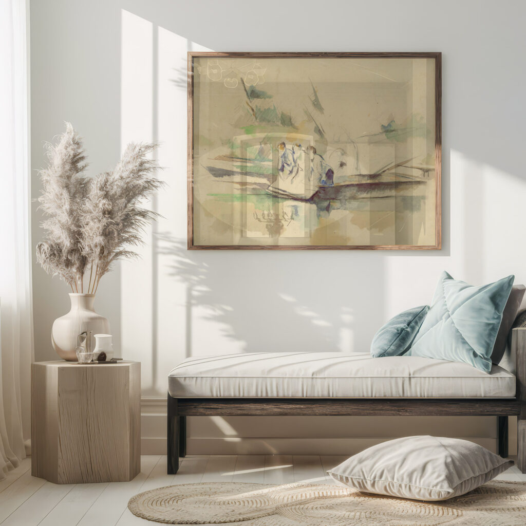 Laveuses circa 1880 Paul Cezanne 5 mockup