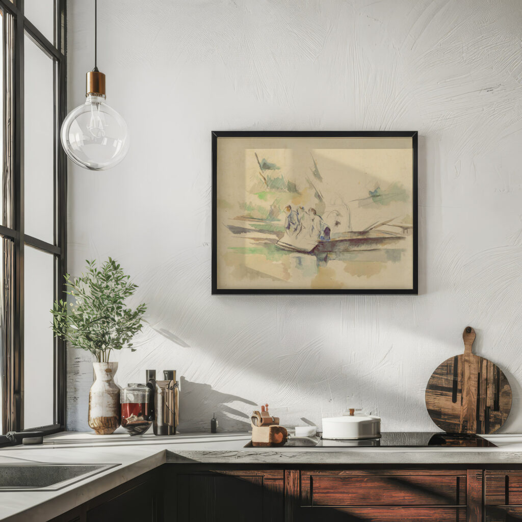 Laveuses circa 1880 Paul Cezanne 6 mockup