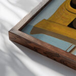 Le Broc 1920 Juan Gris close up dark wood mockup