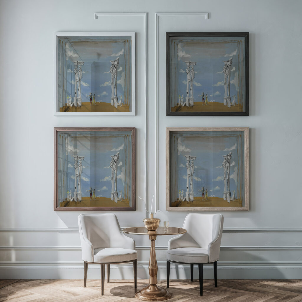 Le Ciel 1938 Christian Berard framed posters mockup