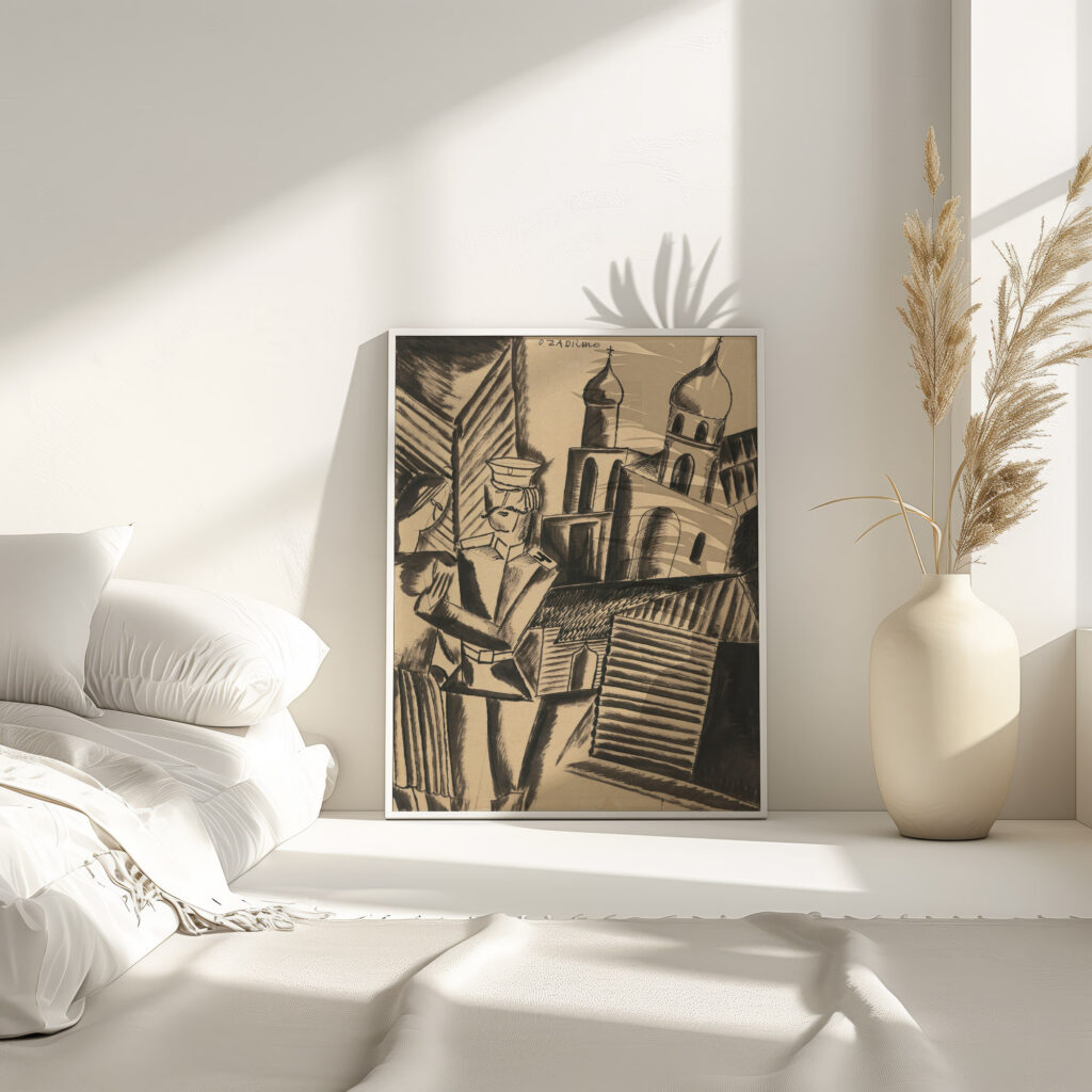 Le Couple Russe The Russian Couple ca. 1922 Ossip Zadkine 4 mockup