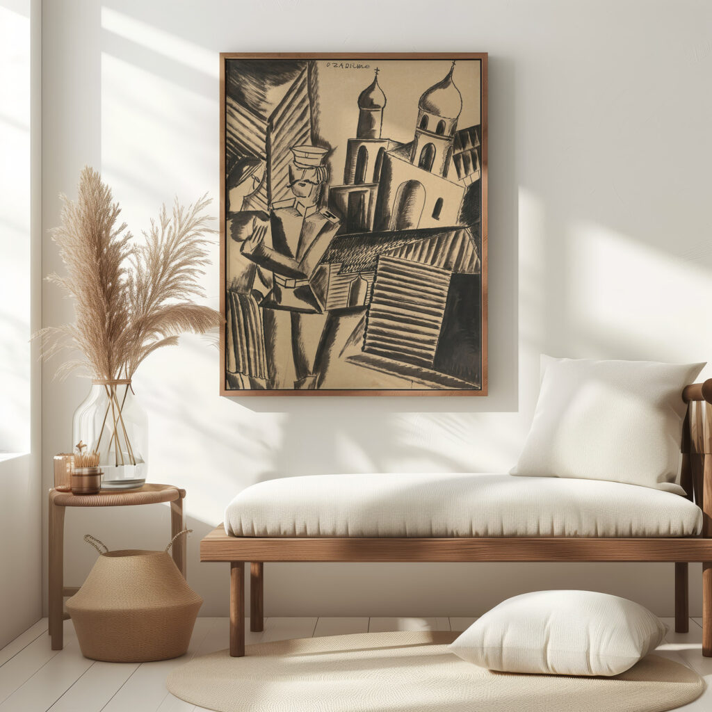 Le Couple Russe The Russian Couple ca. 1922 Ossip Zadkine 5 mockup