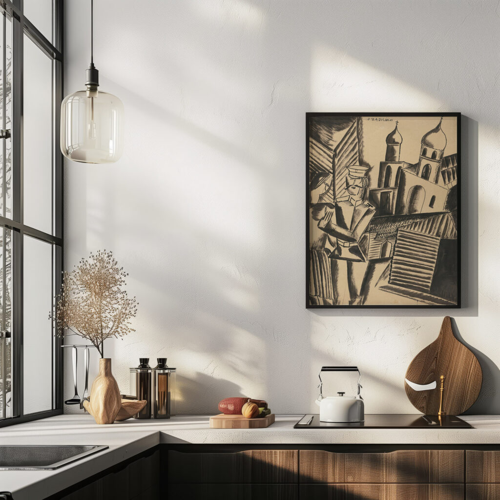 Le Couple Russe The Russian Couple ca. 1922 Ossip Zadkine 6 mockup