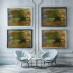 Le Grand champ de ble 1933 Raoul Dufy framed posters mockup