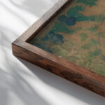 Le Jardin de la Closerie des Genets circa 1920 24 Edouard Vuillard close up dark wood mockup