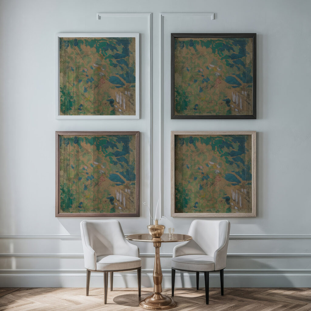 Le Jardin de la Closerie des Genets circa 1920 24 Edouard Vuillard framed posters mockup