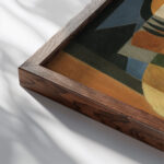 Le Joueur De Luth 1917 1918 Maria Blanchard close up dark wood mockup