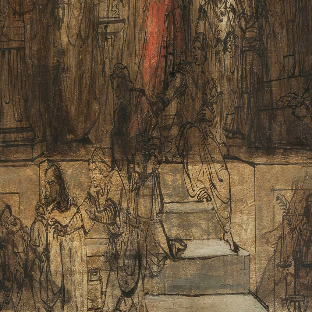 Le Jugement Universel esquisse 19th century Auguste Barthelemy Glaize 8 mockup