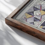 Le Mois Journal historique litteraire et critique avec figures Tome 2 An.7 1798 1799 Indienes et Toiles de Jouy Unknown close up dark wood mockup