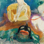 Le Monstre Vert Apollon Chevauchant Le Serpent Python Odilon Redon 8 mockup