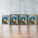 Le Monstre Vert Apollon Chevauchant Le Serpent Python Odilon Redon framed posters mockup