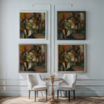 Le Pecheur 1913 Albert Gleizes framed posters mockup