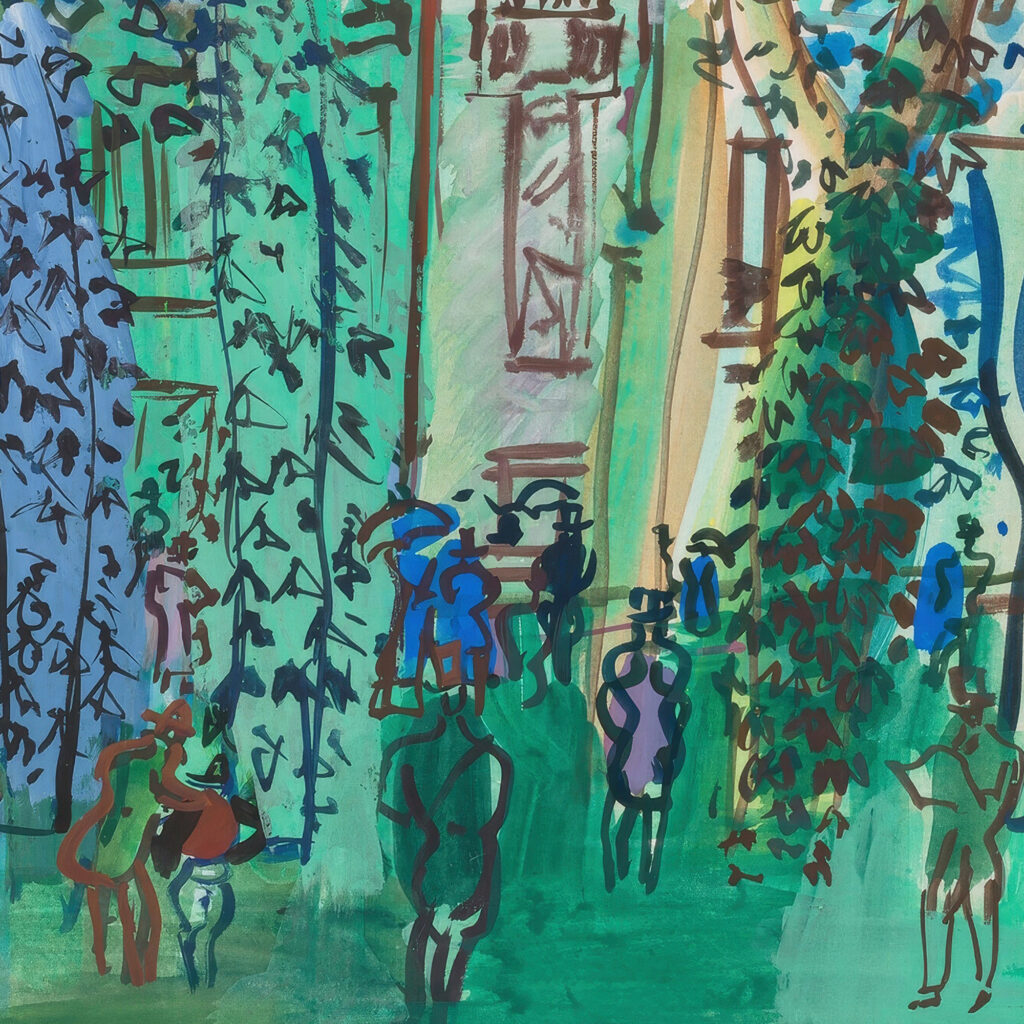 Le Pesage a Deauville circa 1930 Raoul Dufy 8 mockup