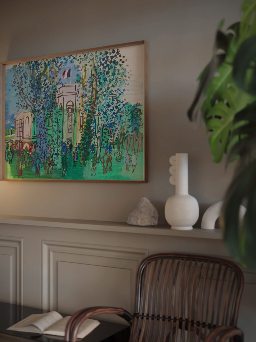 Le Pesage a Deauville circa 1930 Raoul Dufy video mockup