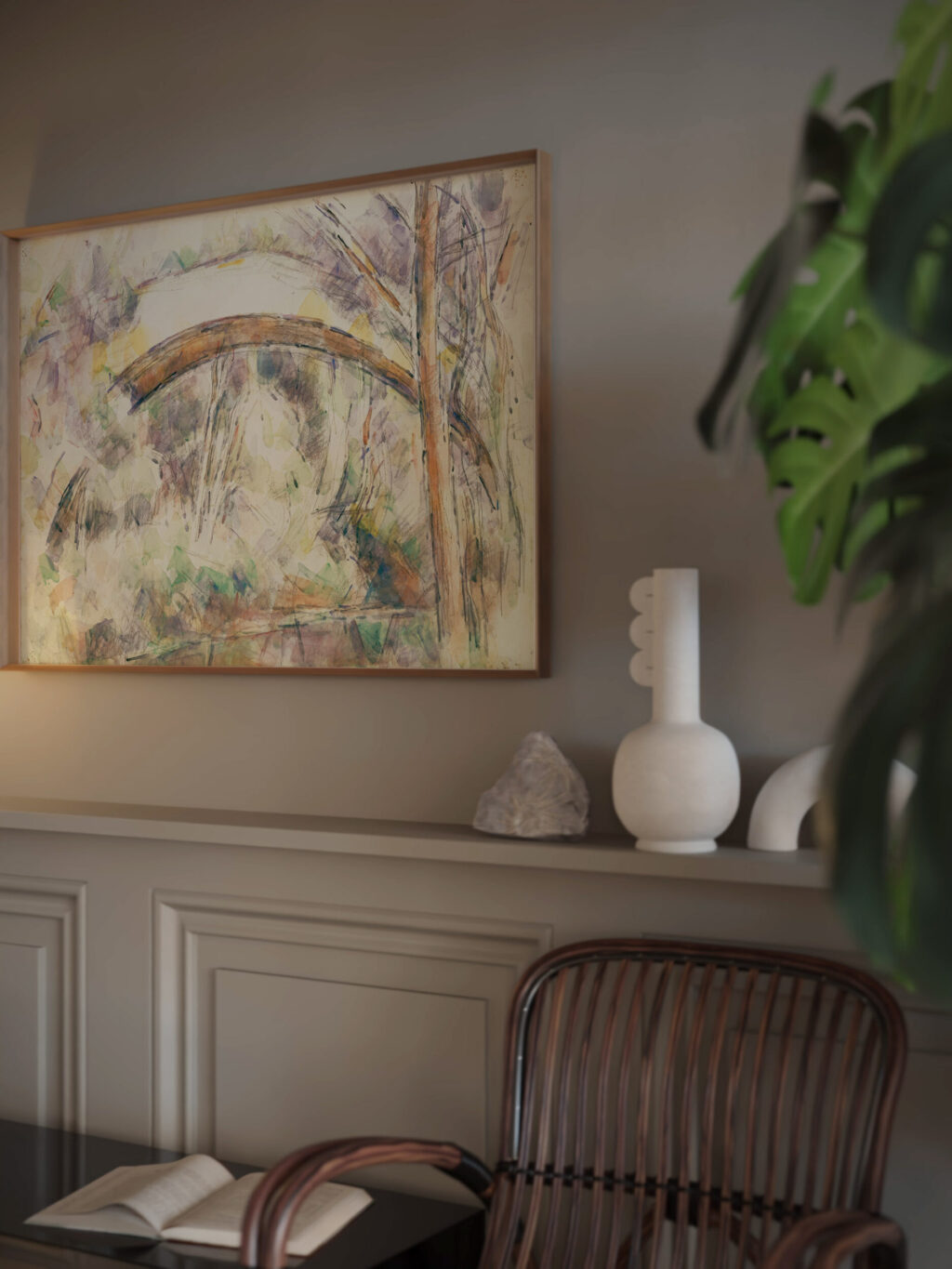 Le Pont des Trois Sautets 1906 Paul Cezanne video mockup