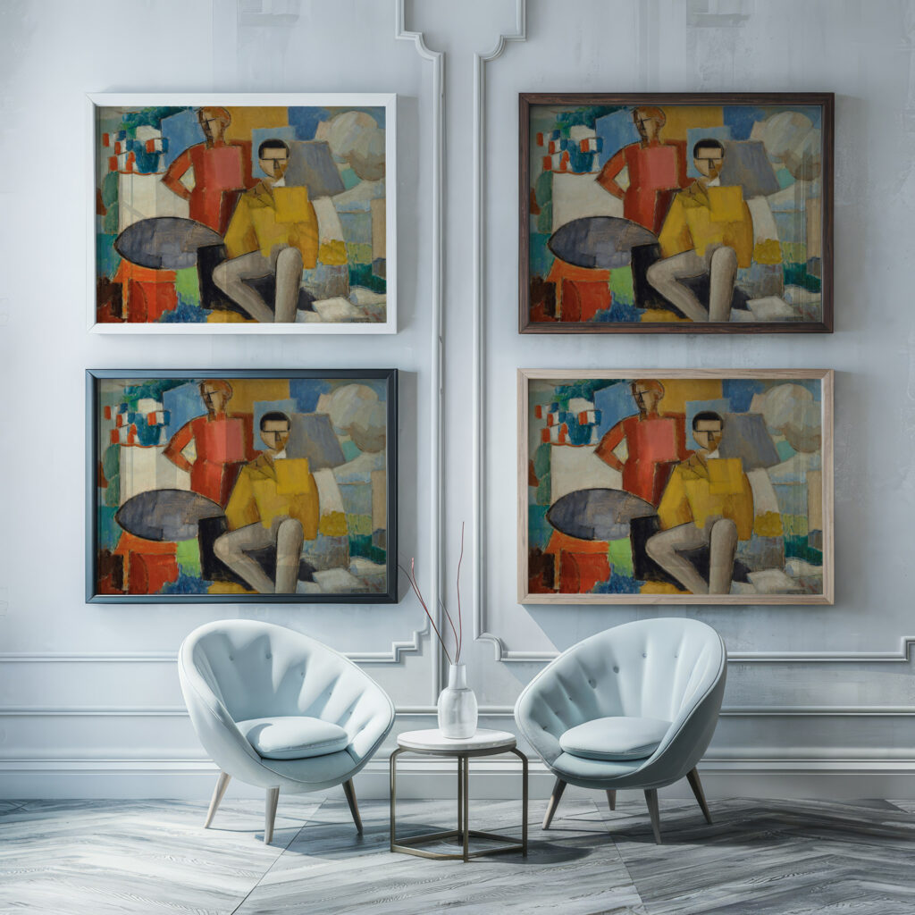 Le Quatorze juillet 1914 Roger de La Fresnaye framed posters mockup