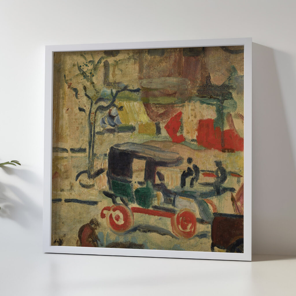 Le Taxi Boulevard a Paris circa 1905 Louis Valtat 5 mockup