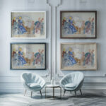 Le Trio Casals Raoul Dufy framed posters mockup