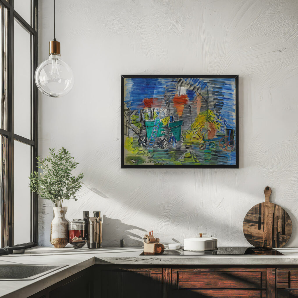 Le depiquage bleu 1948 Raoul Dufy 6 mockup