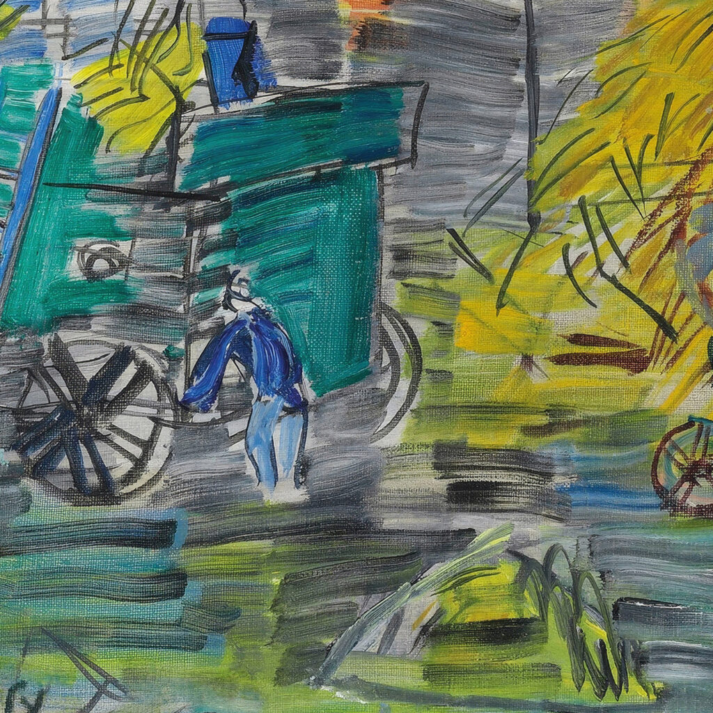 Le depiquage bleu 1948 Raoul Dufy 8 mockup