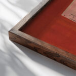 Le petit Mozart 1949 Raoul Dufy close up dark wood mockup