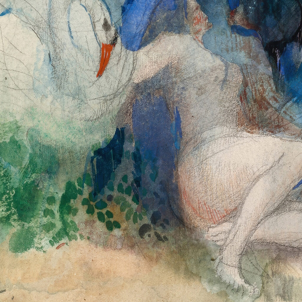 Leda et le cygne Odilon Redon 8 mockup