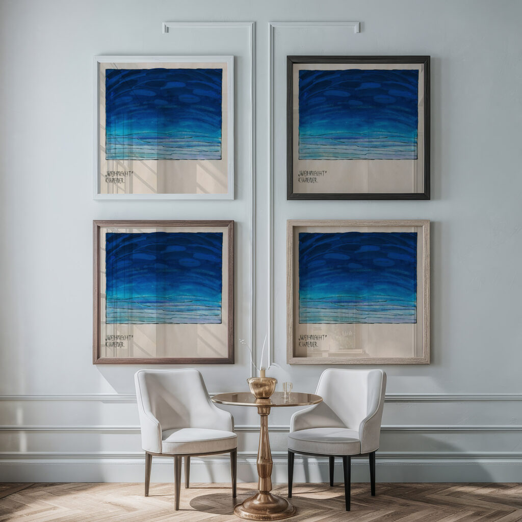 Leere around 1921 Karl Wiener 1 framed posters mockup