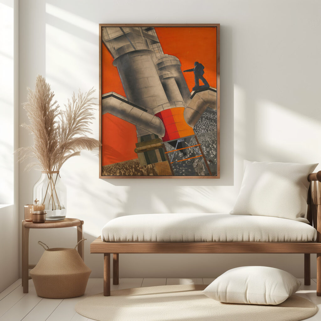 Lenin and socialist reconstruction 1920 Gustav Klutsis 5 mockup