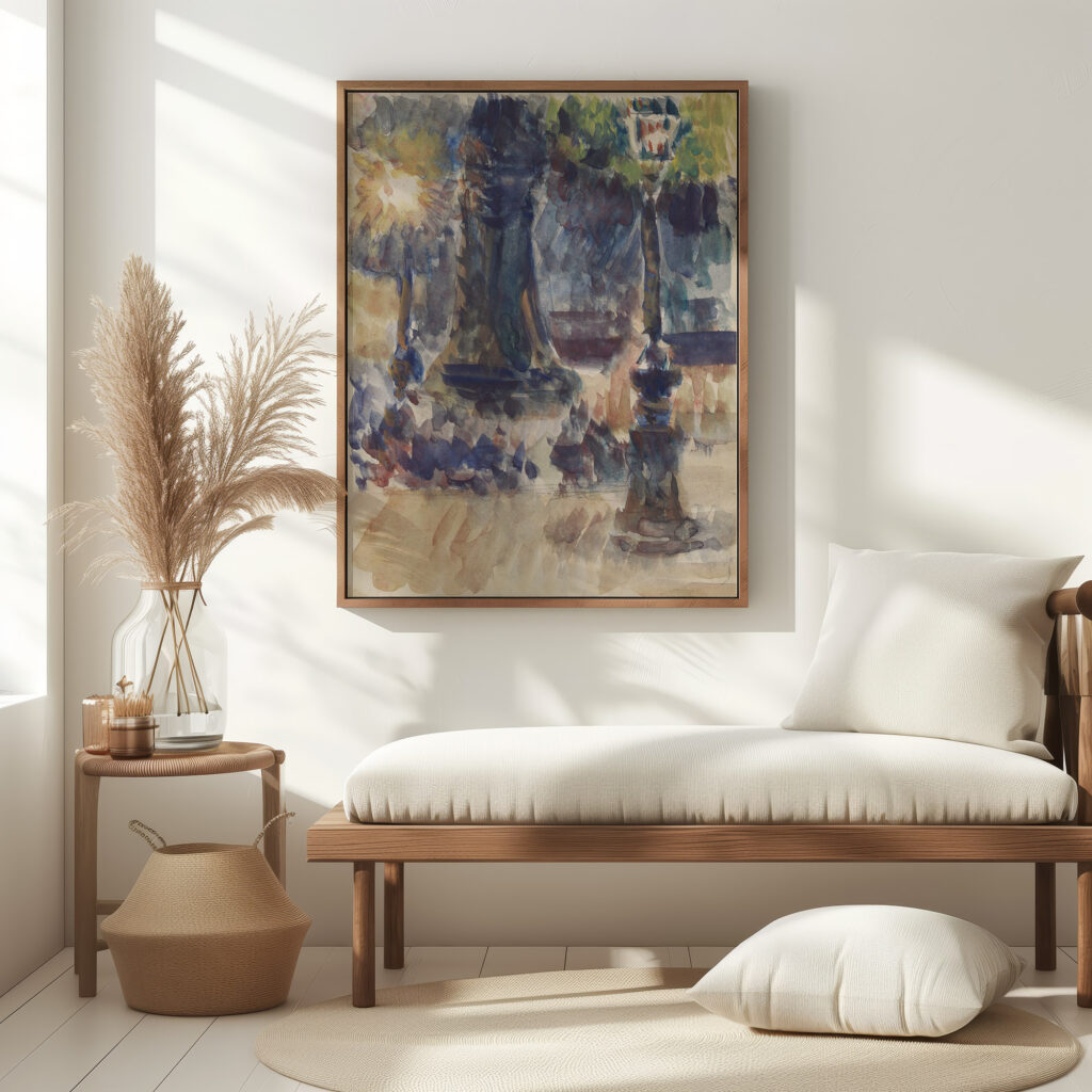 Les Becs de gaz circa 1885 1887 Louis Hayet 5 mockup